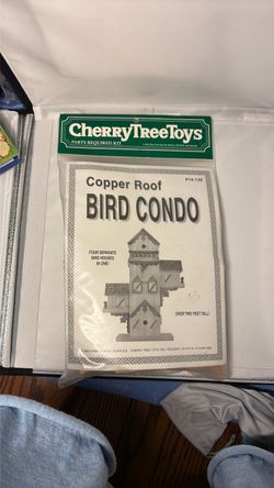 CherryTreeToys Copper Roof Bird Condo