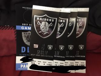 Raider tickets