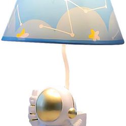 Baby/kids | golden astronaut | bedside table lamp | 13” tall | LED white bulb