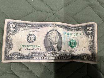 Rare 2 dollar bill