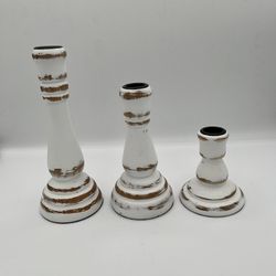Candle Sticks Holders, Set of 3 