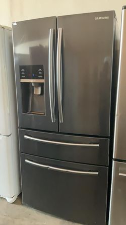 Samsung 4 Door Black Stainless Refrigerator Fridge