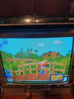 Prima box TV and Toshiba DVD player