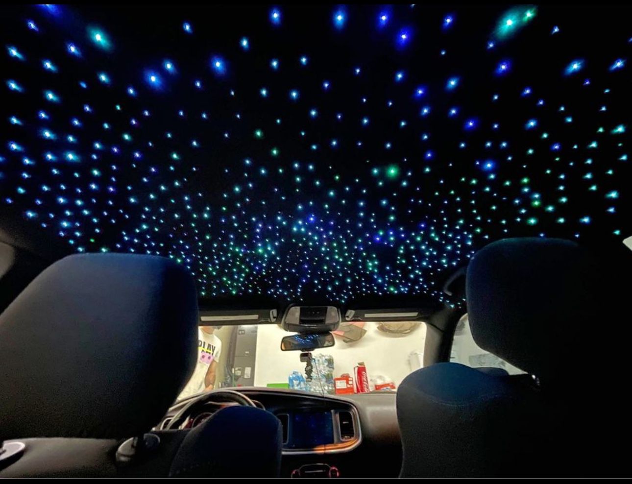 Car roof lights (starry sky)