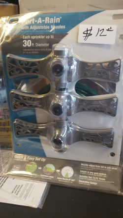 Decorative Port-A-Rain with Adjustable Nozzle