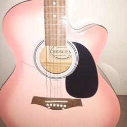 Guitar Model , Crescent Color, Pink 