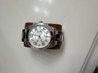 Michael Kors Silver Watch – White Face