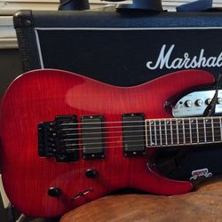 Jackson MG Series DKMG Dinky 2003 - 2011 - Transparent Red -  EMGs
