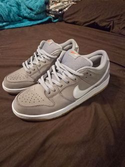 Nike sb dunk wolf Grey orange label
