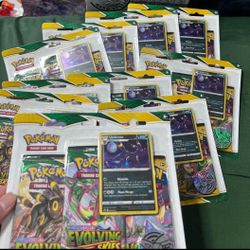 Pokémon TCG Sword & Shield Evolving Skies 3 Pack Blister Umbreon Promo Foil Coin