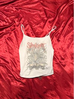 Vintage slipknot cropped tank