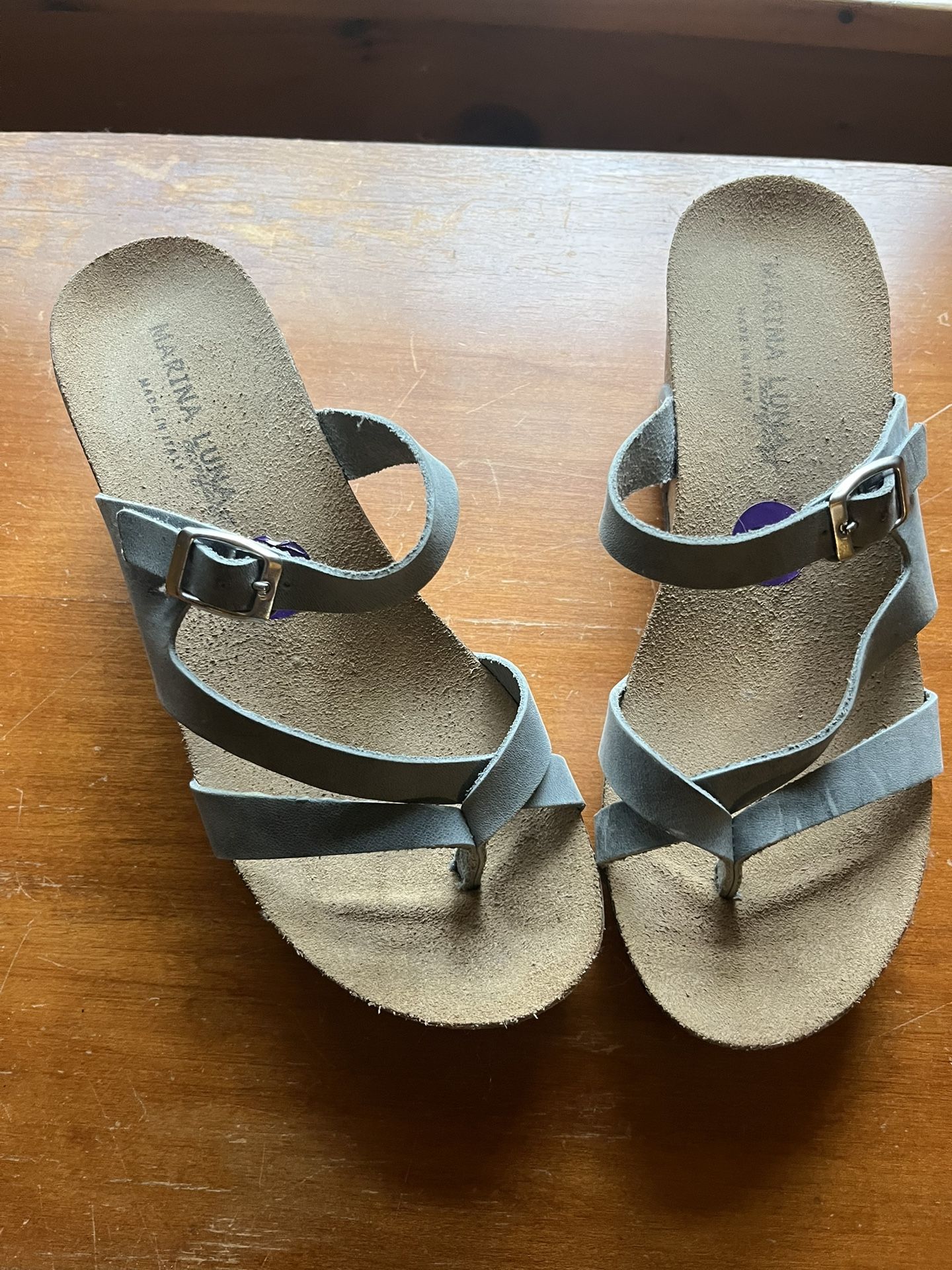 Women’s Blue Wedge Shoes 8.5