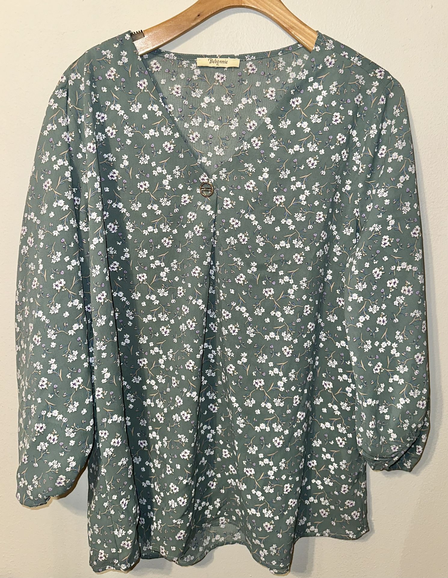 Green Floral Shirt