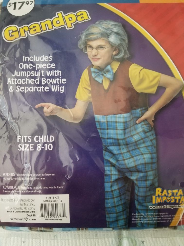 Kids old man costume