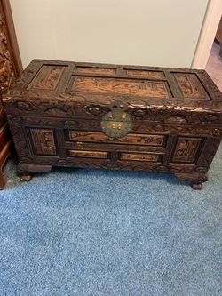 7 Piece Carved Asian Furniture 
