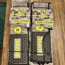 Brand New Buzbe Spinning Rod Covers 