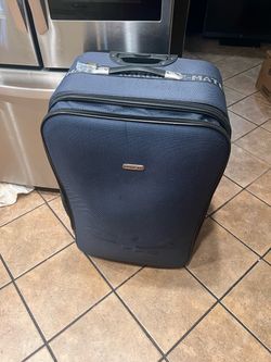 2 Karriage Mate Blue Rolling Luggage Suitcase