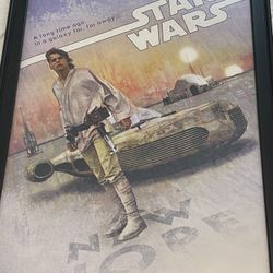 Star Wars 40 Years of Star Wars Luke Skywalker Poster Limited Edition