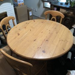 Dining Table With 3 Chairs