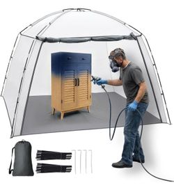 VOXOR Portable Paint Booth Tent, Large 10 x 6 x 6.6 ft Spray Paint Tent