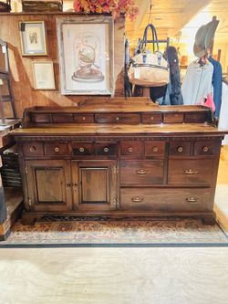 Large Wood Sideboard Buffet Cabinet
