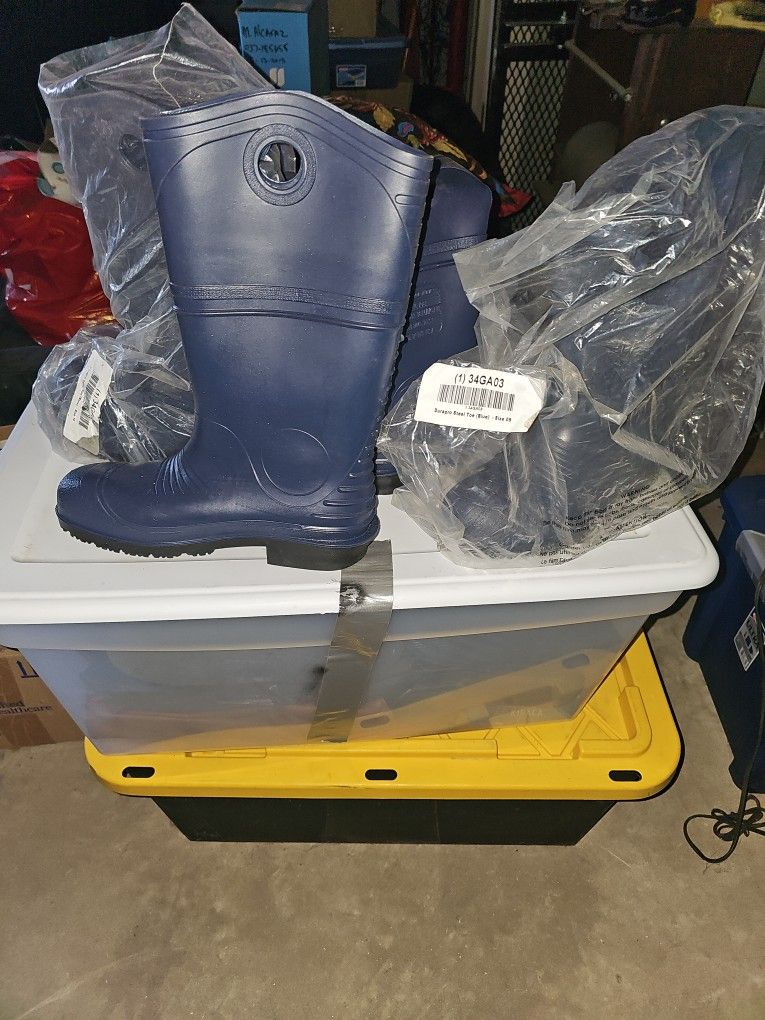 Durapro Steel Toe Rubber Boots 2 Pair