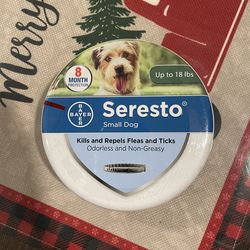 Small Dog Vet-Recommended Flea & Tick Treatment & Prevention Collar for Dogs Under 18 Ibs. | 8 Months Protection