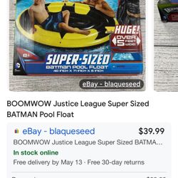 Super sized Batman pool float over 5 feet wide