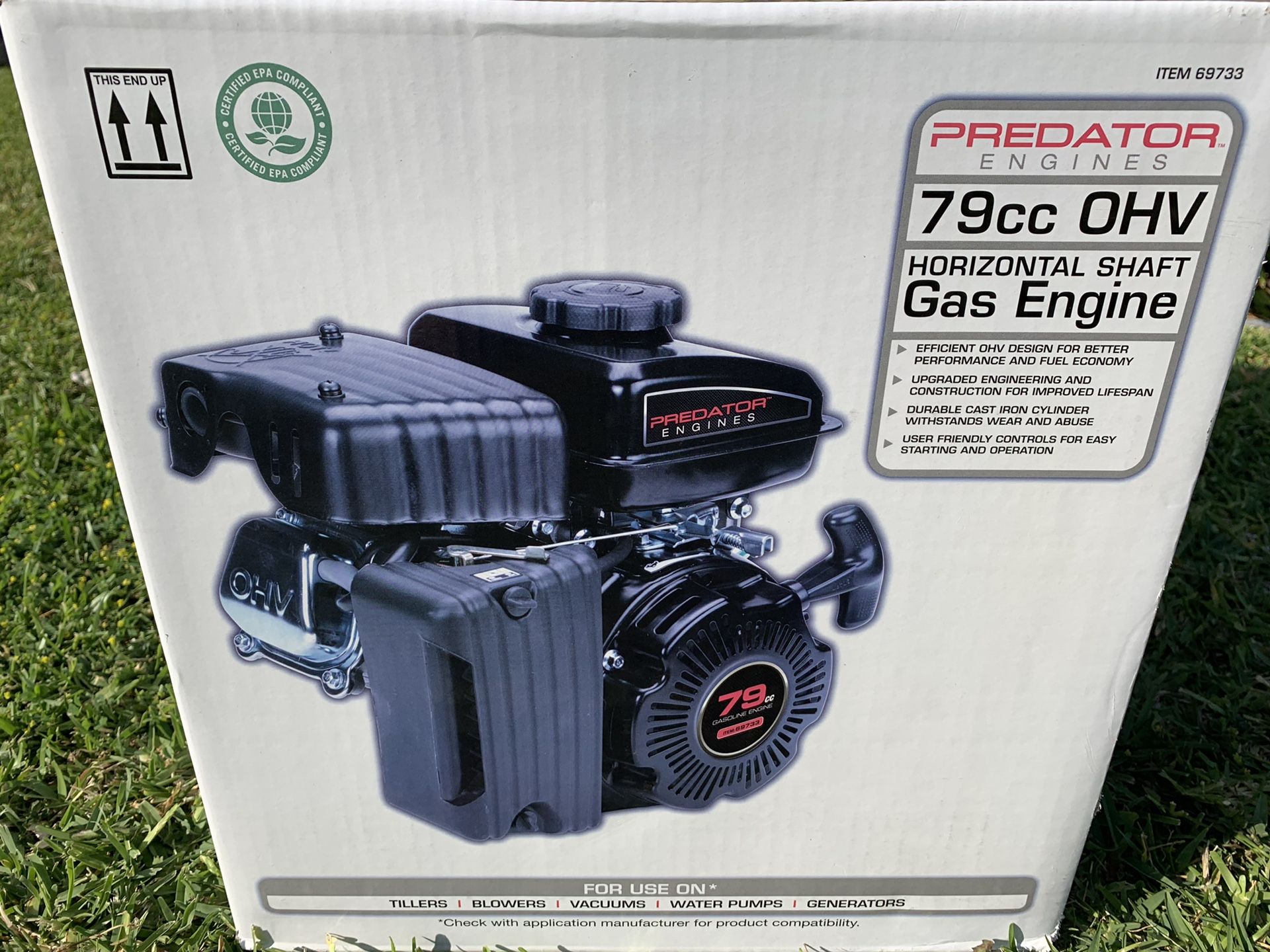 Predator 79cc OHV gas engine