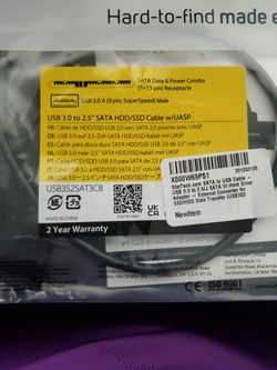 USB 3.0 To 2.5" SATA HDD/SSD Cable W/UASP