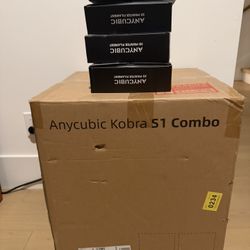Anycubic Kobra S1 Combo 3D Printer + 4 Premium PLA Filament Bundle - Brand New Sealed