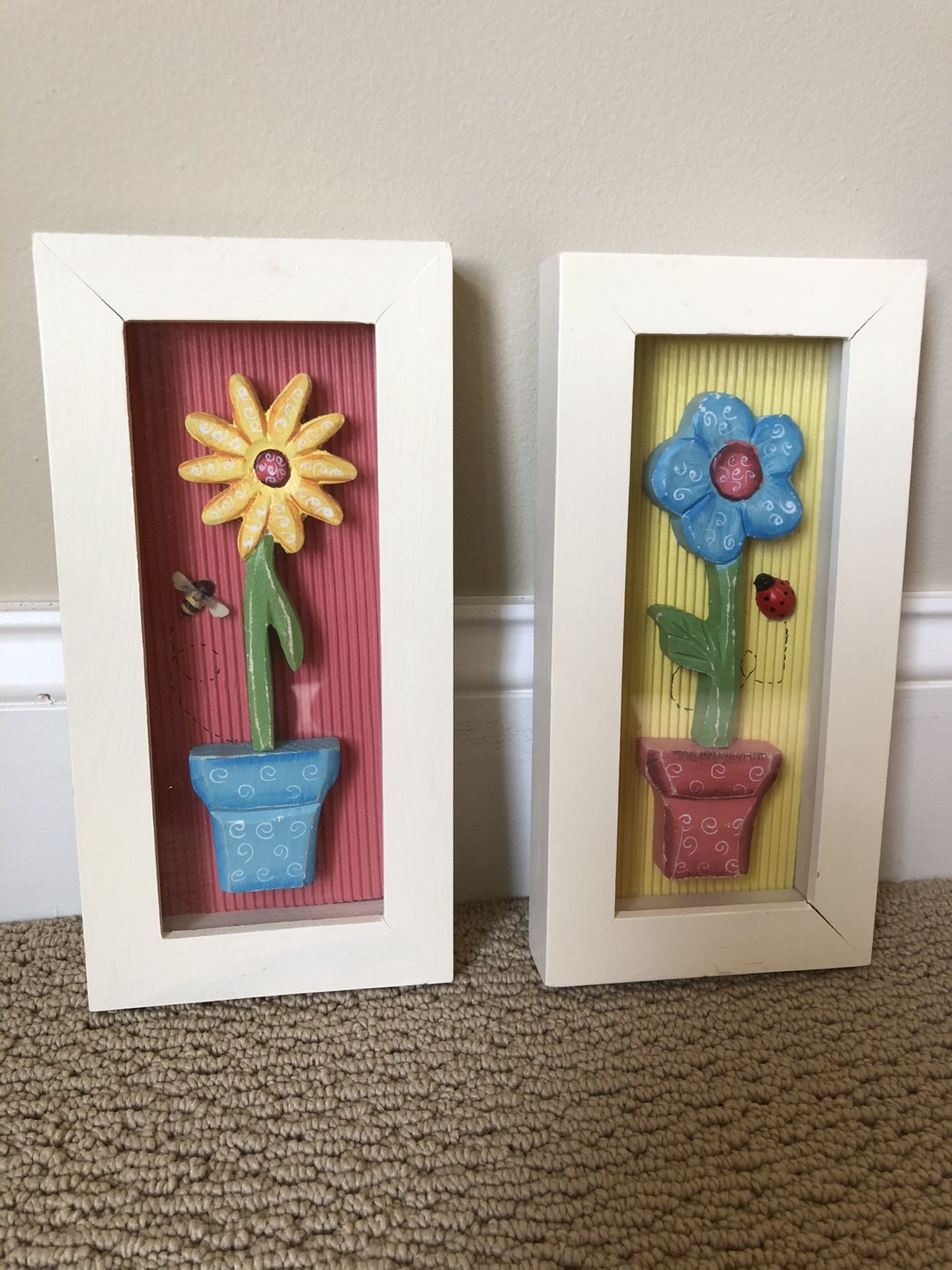 Wall decor for girl’s room -two pieces for $10