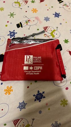 Red Zipper Pouch Utility Bag