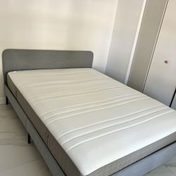 QUEEN Bed Frame And Matress 