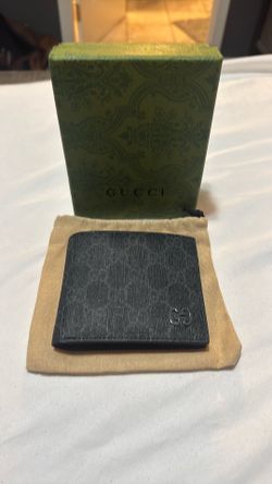 Gucci Black GG Signature Bi-fold Wallet