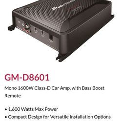 New Pioneer Sub Amplifier 