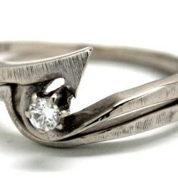 Ladies Diamond/14K White Gold Wedding Set