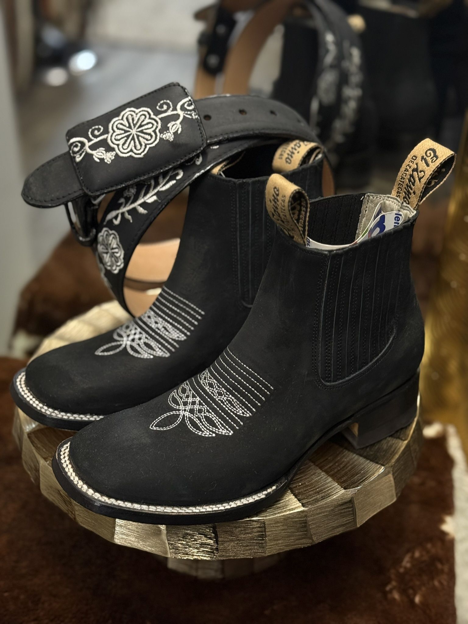 Botines Y Cinto Cinto Para Mujer