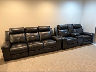 Faux Leather Sofa 6-7 Seats 🛋️
