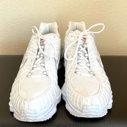 Nike Shox TL “White / Metallic Silver” — size 9.5 men’s