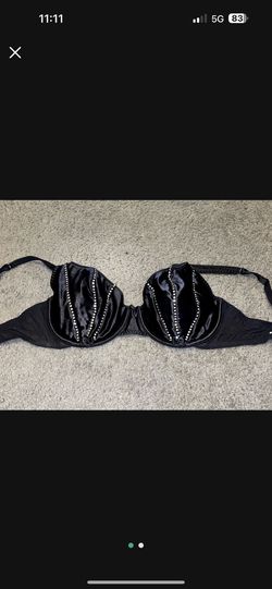 Victoria Secret Black Rhinestone Bra (36D) for Sale in Modesto, CA