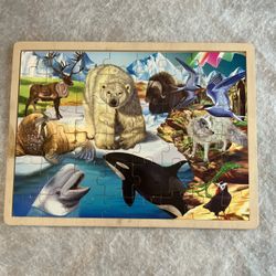 Arctic Animals Wooden  Puzzle 
