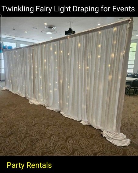 Twinkling Fairy Light Backdrop 