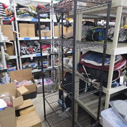 ShelfTech ProSpace Wire Shelving Rack — 36"W x 16"D x 72"H, 5-Tier, Black, NSF Commercial