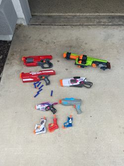 Nine Nurf Guns