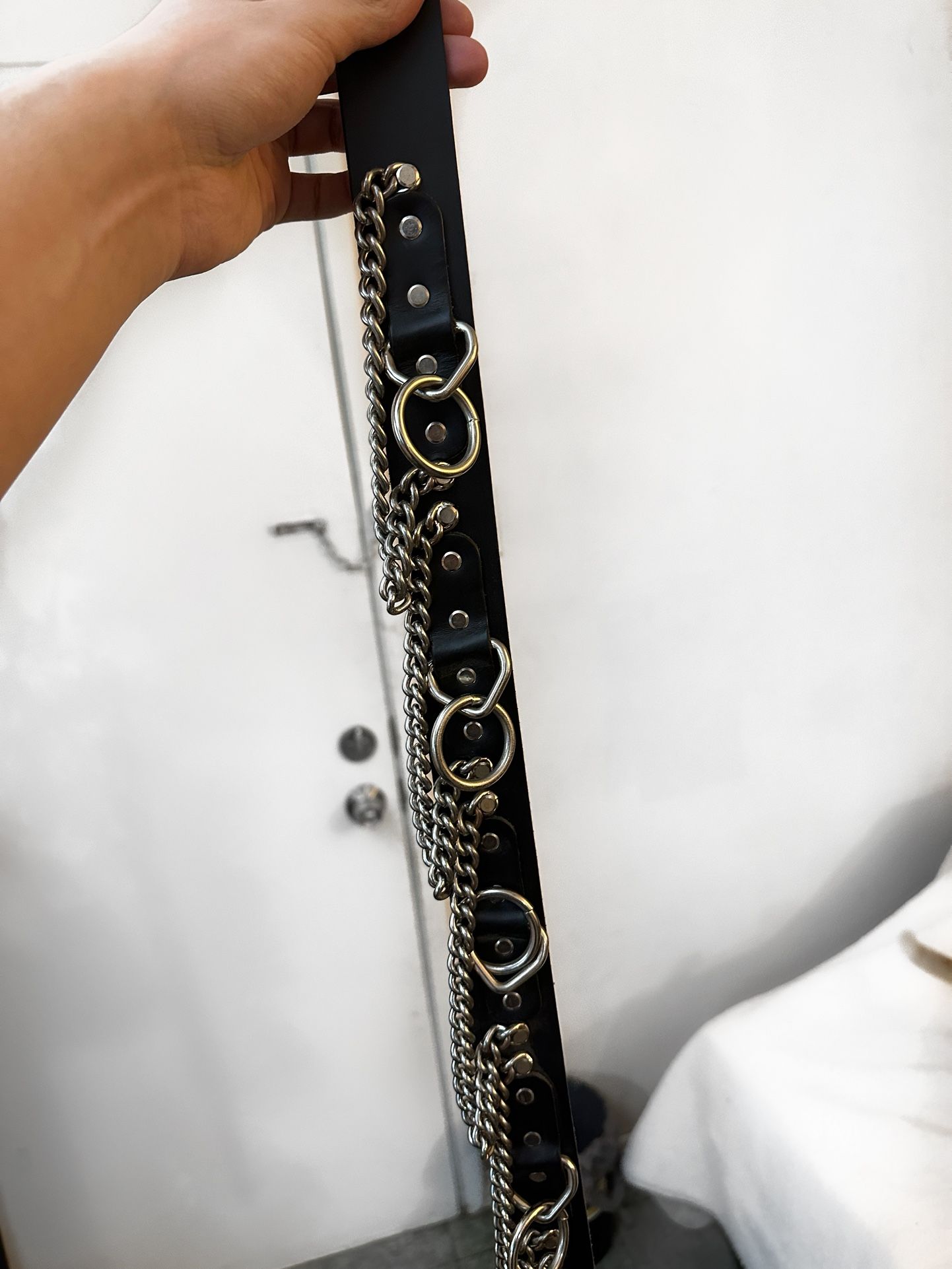 2002 Punk/gothic Belt with chains & Rings