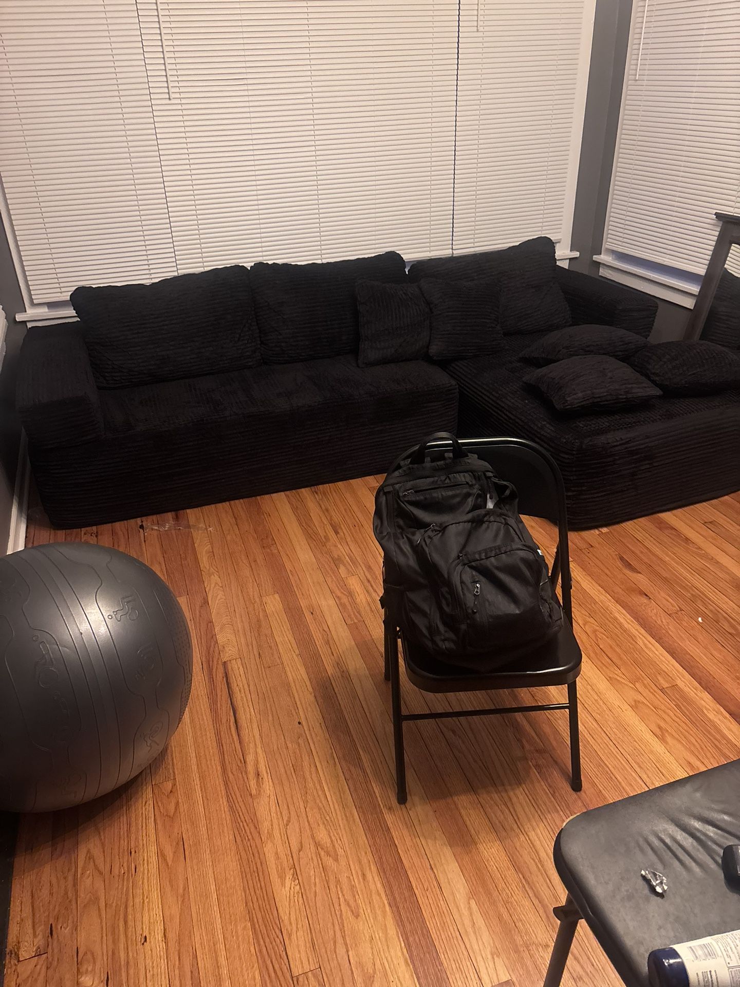 BIGSYY L Shaped Boneless Couch