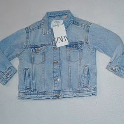 Zara " Sofia " Embroidered" 🍓 jean Jacket 