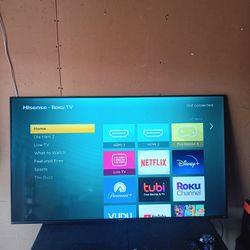  2.  58 Inch Hisense Smart Roku TVs  With Remote Control 