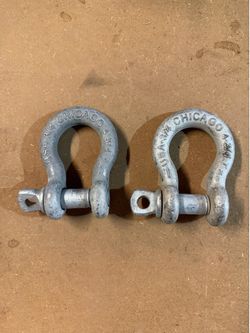 2 Chicago USA Shackle D-Ring